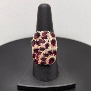 Elegant Ruby Red Gemstone Ring